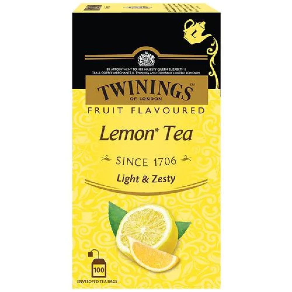 Twinings Flavoured Tea - Lemon,  200 g (100 Bags x 2 g each) -2.webp